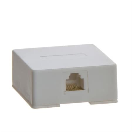Cmple Phone Surface Mount 6P6C - 1Port - White 541-N